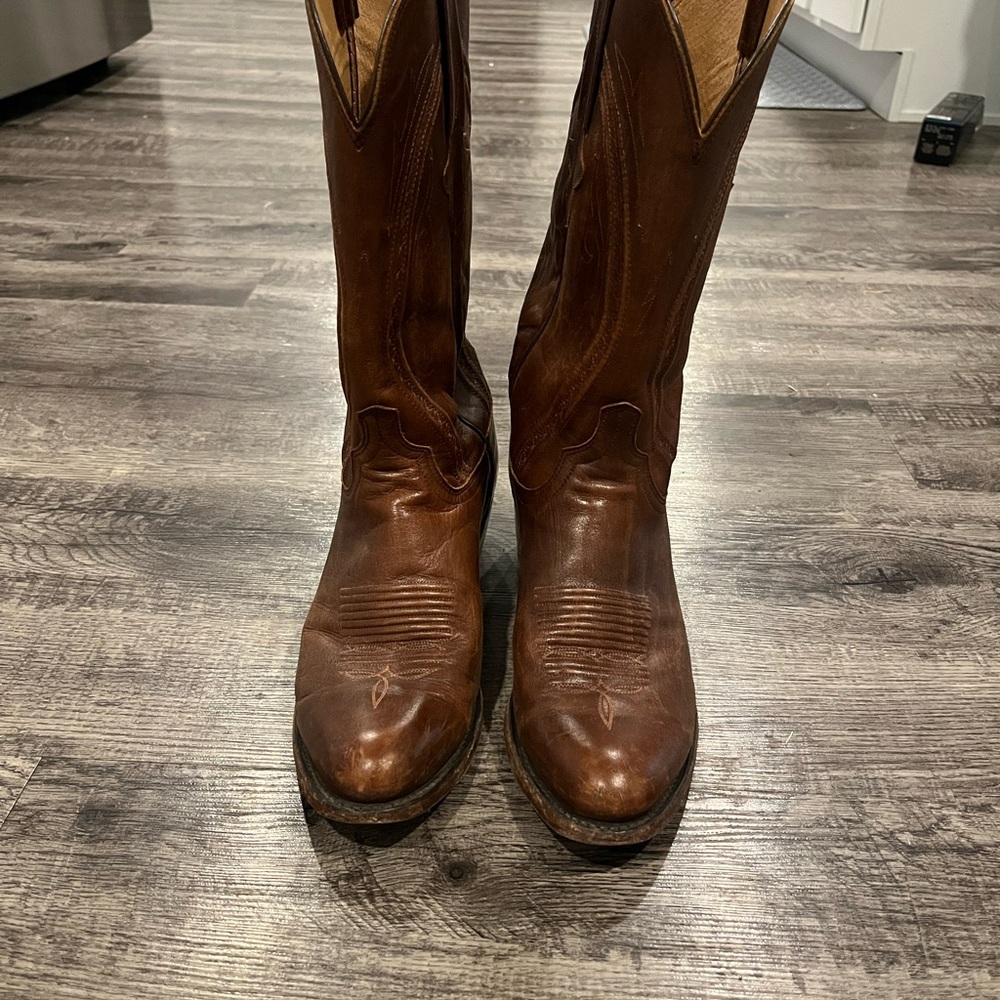 Lucchese Leather Cowboy Boots